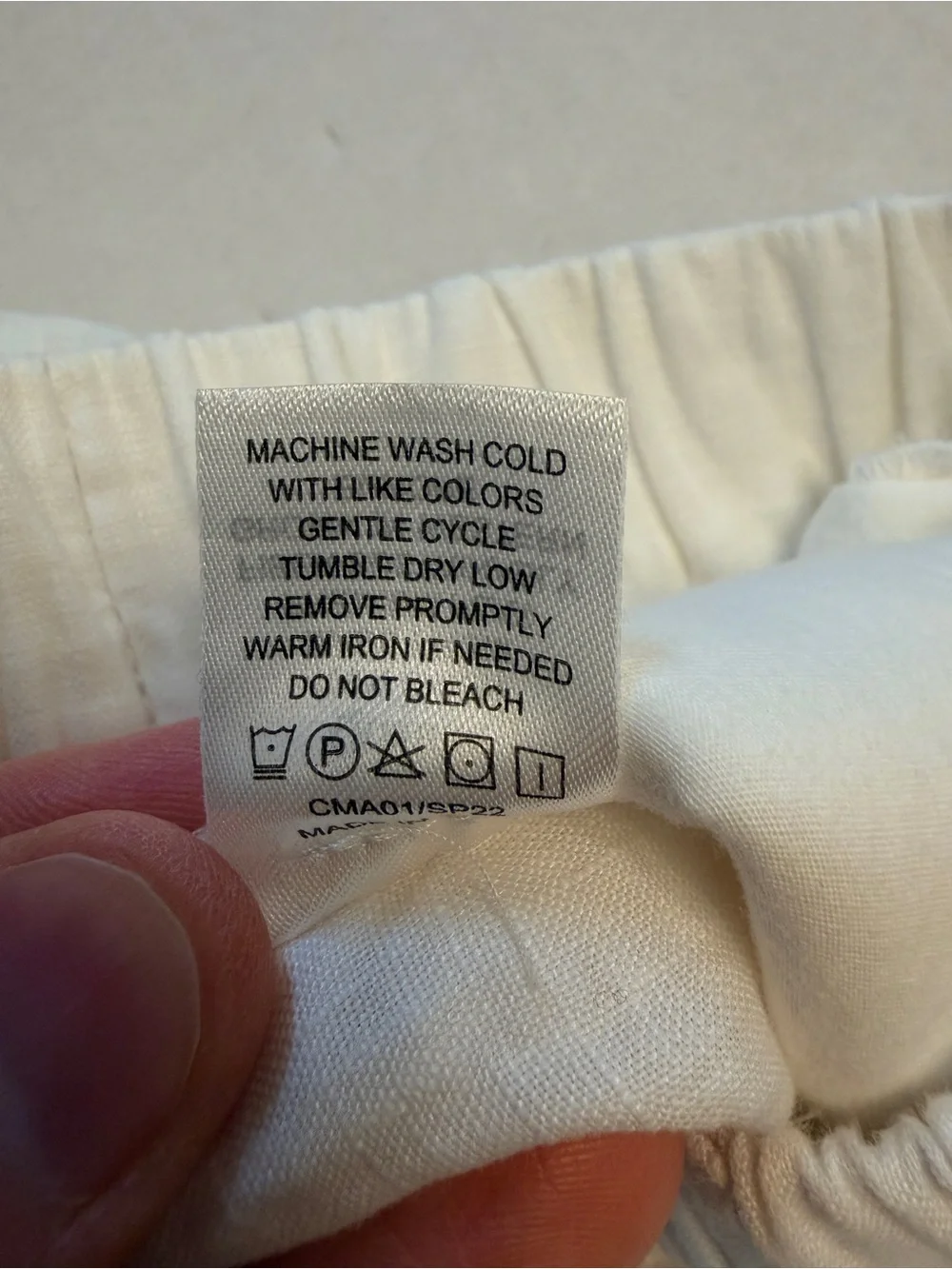 Quince Women's Size XS 100% European Linen Elastic‎ Waist Pants White 25” Inseam